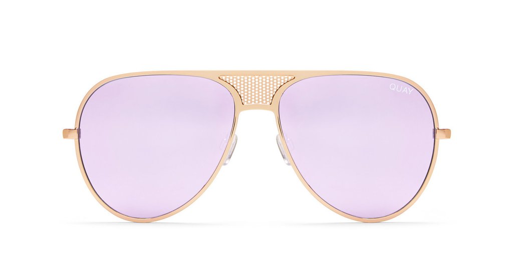 Quay x Kylie Iconic Aviator Gold Sunglasses