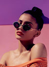 Quay x Kylie Purple Honey Gold Green Lens Sunglasses