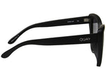 Quay Stray Cat Mirrored Cat Eye Black Sunglasses