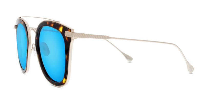 Diff Eyewear Zoey Tortoise Blue Sunglasses