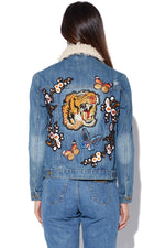 MINKPINK Into the Wild Tiger Blossom Denim Jacket