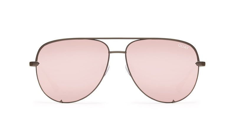 Quay X Desi Perkins High Key Sunglasses Rose