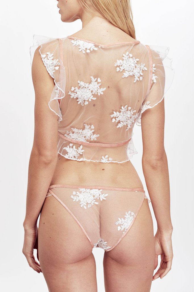 For Love and Lemons Amber Illusion Crop Top