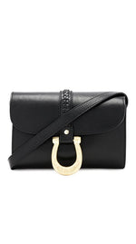 Sancia Maela Mini Black Leather Bag