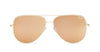 Quay X Desi High Key Mini Sunglasses Gold