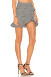 Lovers + Friends Affection Skirt Houndstooth Plaid