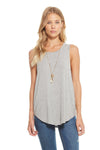 Chaser Cool Jersey Strappy Scoop Back Muscle Tank