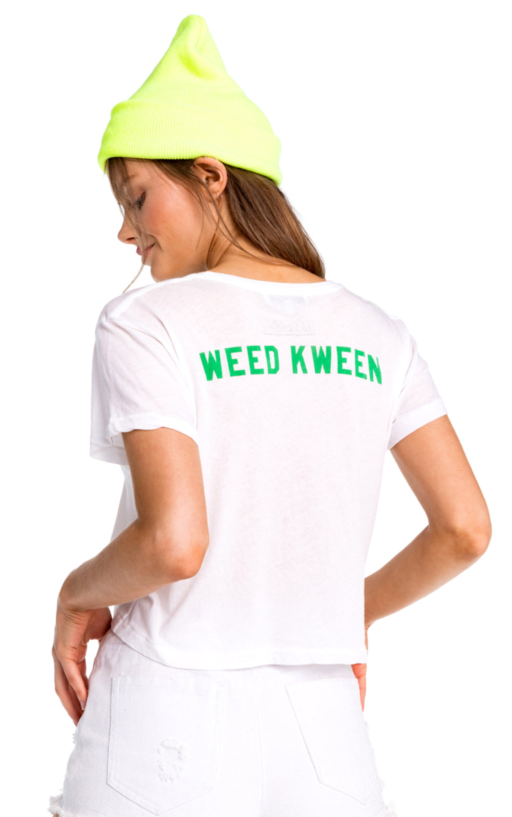 Wildfox Weed Kween Middie Tee Shirt