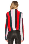 Blank NYC Striped Mock Neck Sweater Mad Hatter