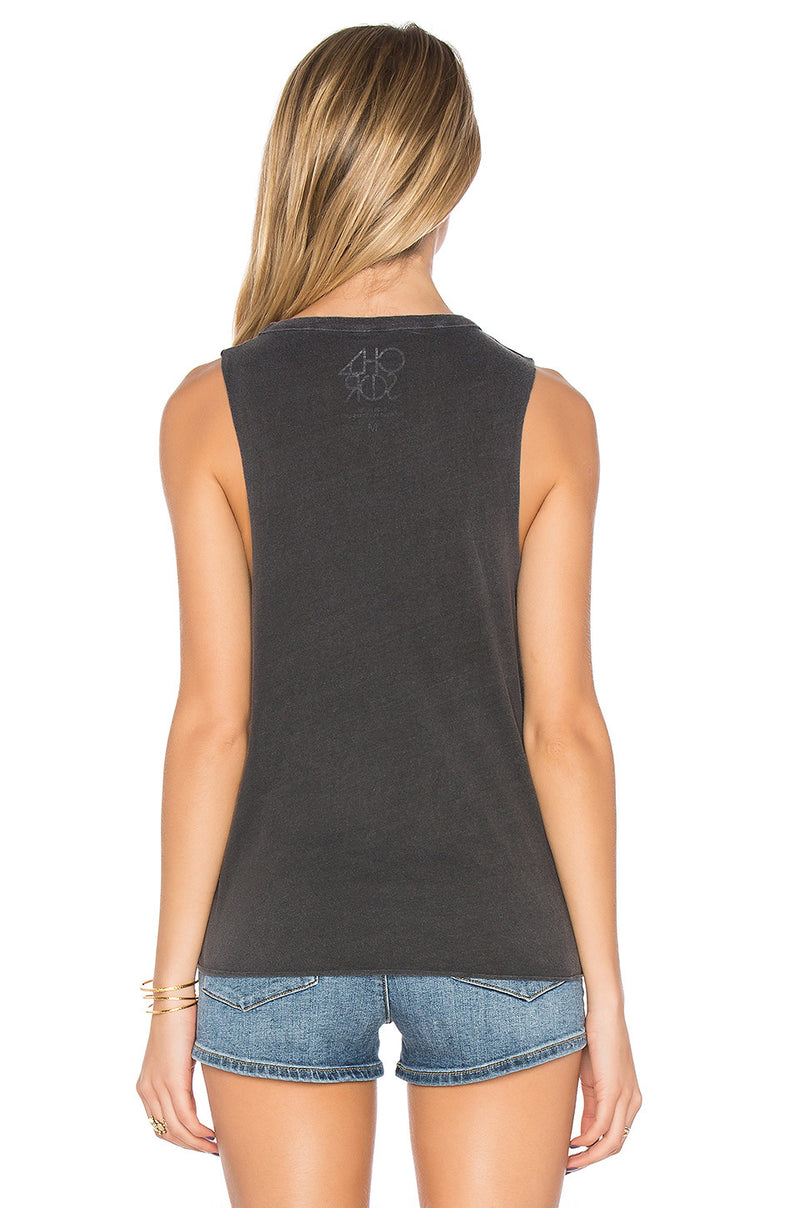 Chaser Pineapple Tie Front Tank Top