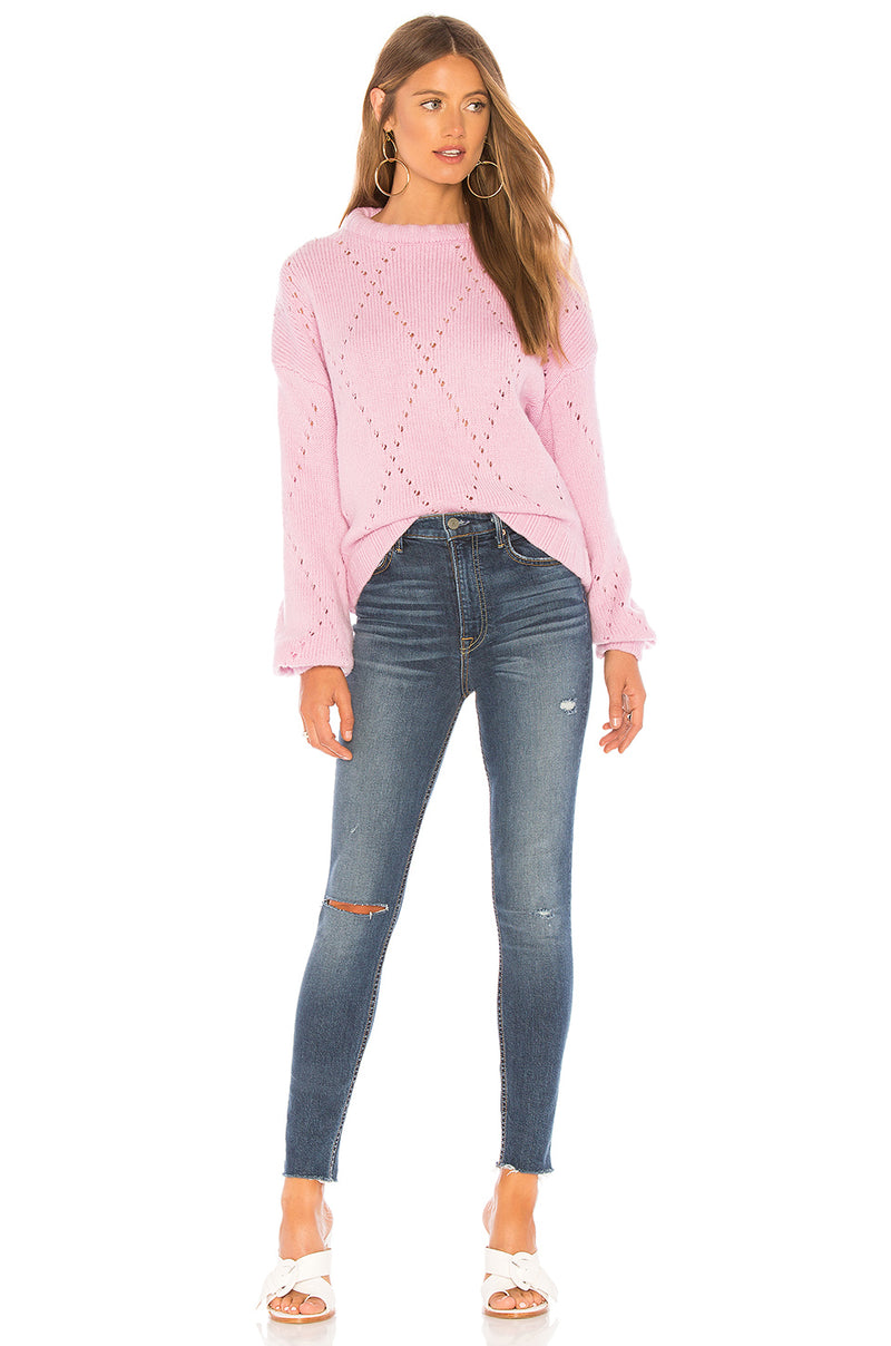 For Love and Lemons Mia Pointelle Sweater