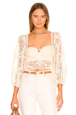 For Love and Lemons Ysabelle Crop Top