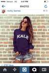 Suburban Riot Kale Beyonce Navy Sweatshirt