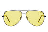 Quay Sahara Black Yellow Sunglasses