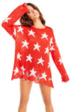 Wildfox Seeing Stars Lennon Sweater Scarlet