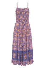 Spell & The Gypsy Juniper Shirred Strappy Dress Violet