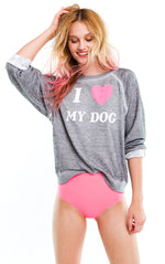 Wildfox I Love My Dog Sommers Sweater