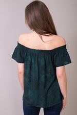 Blue Life Muse Emerald Green Key Hole Top