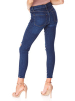 Free People Busted Skinny Short Jeans
