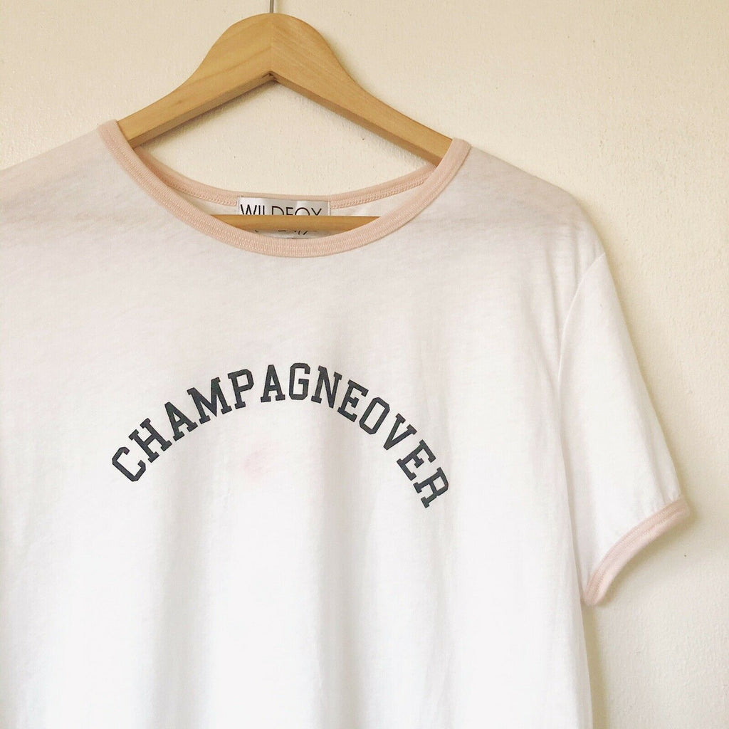 Wildfox Johnny Champagneover Ringer Tee